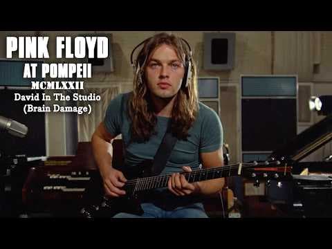 David In The Studio (Brain Damage)