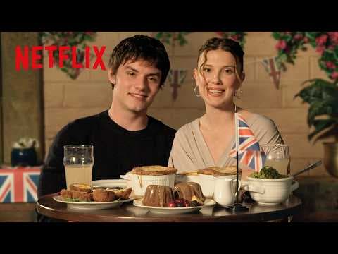 Millie Bobby Brown & Louis Partridge Eat British Nibbles