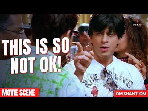 Om Kapoor Loses His Cool | Om Shaanti Om | Shah Rukh Khan