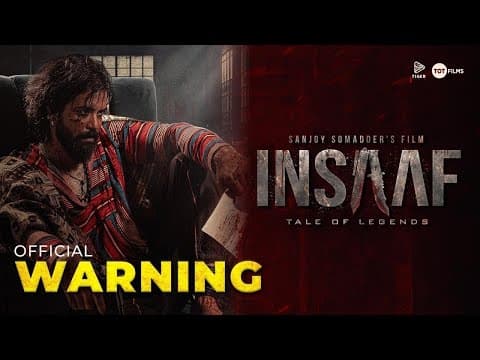 INSAAF - Official Warning |Shariful Razz |Tasnia Farin | Mosharraf Karim | Sanjoy Somaddar |Eid 2025