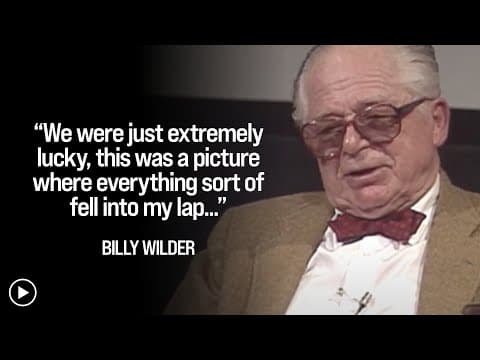 Billy Wilder on making SUNSET BLVD