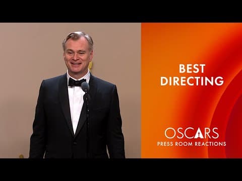 Christopher Nolan | Best Directing | 'Oppenheimer' | Oscars 2024 Press Room Speech
