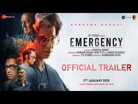 Emergency - Official Trailer | Kangana Ranaut, Anupam K, Shreyas T, Milind S | In Cinemas 6th Sept