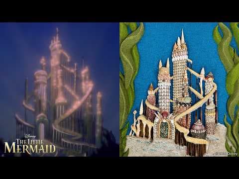 The Little Mermaid Castle Out Of Seashells - Disney Recreation