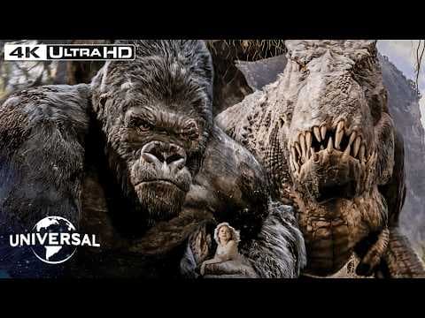 Kong Saves Ann From the V. rex's