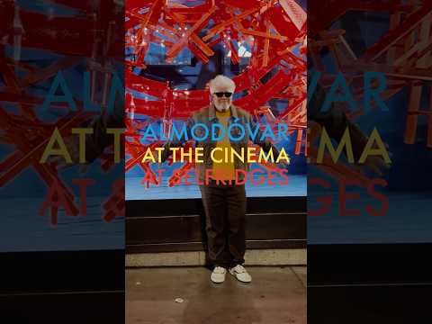 An iconic window with the icon Pedro Almodóvar. A Special Preview of BITTER CHRISTMAS at Selfridges.