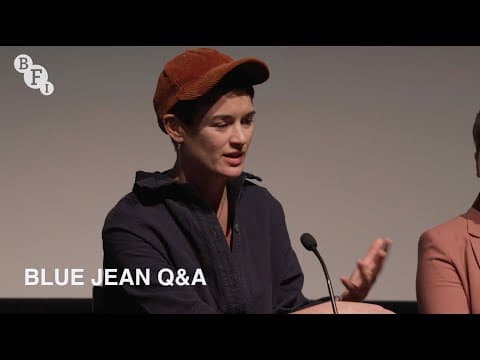 Blue Jean director Georgia Oakley, actors Rosy McEwen and Kerrie Hayes and producer Hélène Sifre