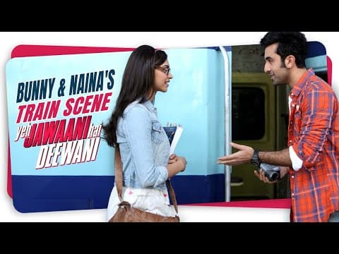 Ranbir Kapoor & Deepika Padukone Train Scene