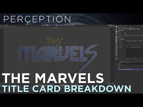 How To Design The Marvels Title: End Credits VFX Breakdown