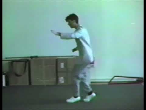 David Byrne practicing his moves for Stop Making Sense.