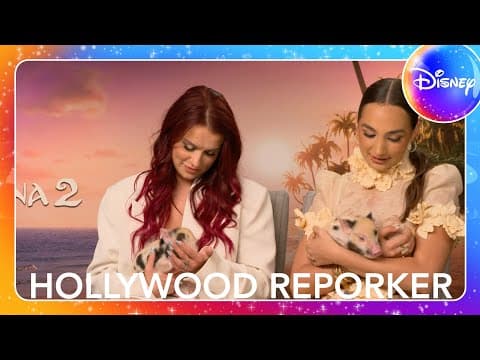 Hollywood Reporker | Moana 2 Stars Get Interviewed by Baby Pigs!