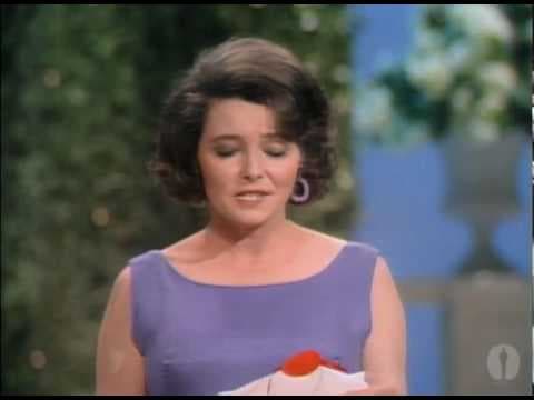 Patricia Neal presenting Best Foreign Language Film Oscar® to "A Man and a Woman": 1967 Oscars