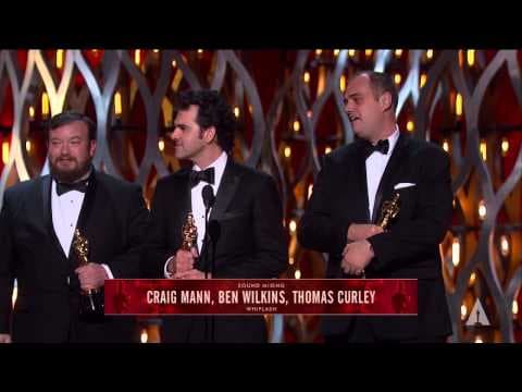 "Whiplash" winning the Oscar® for Sound Mixing